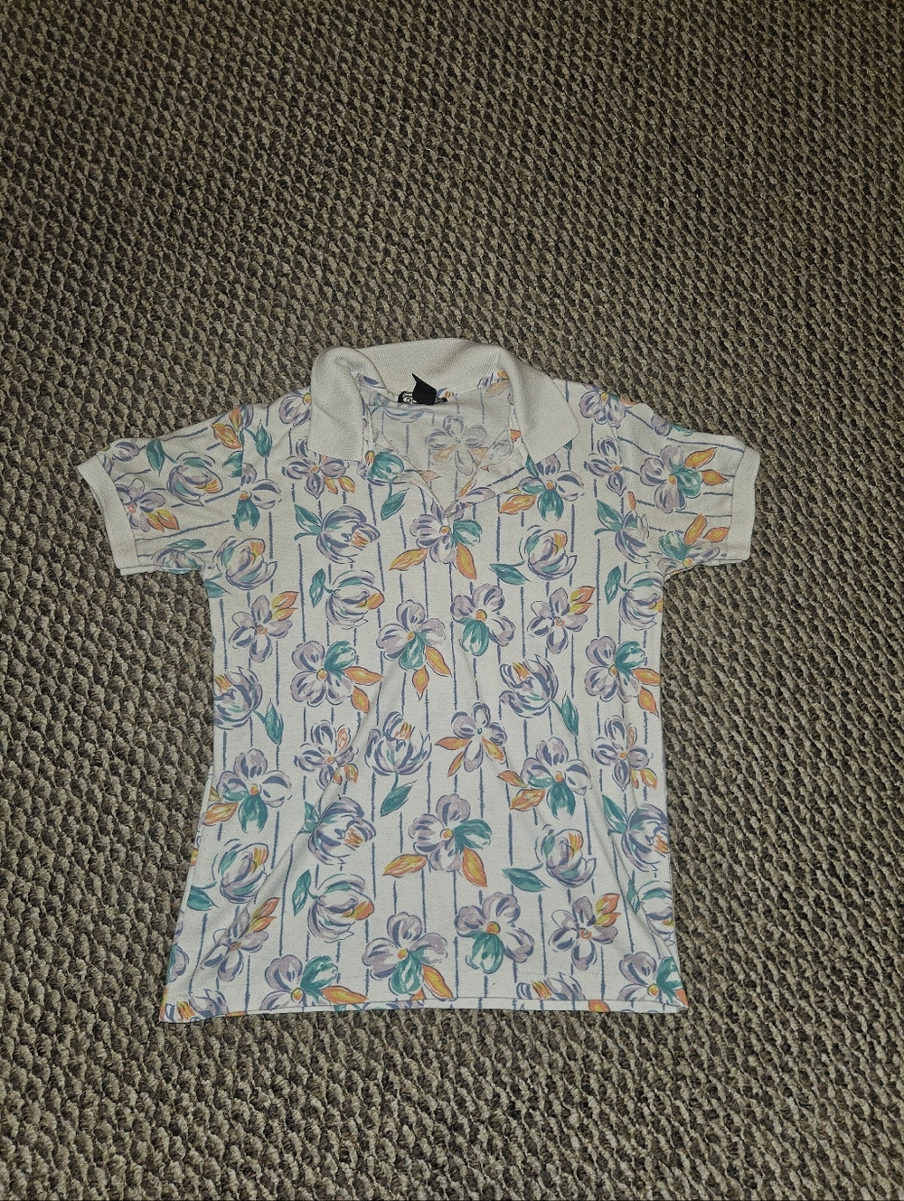 floral polo shirt